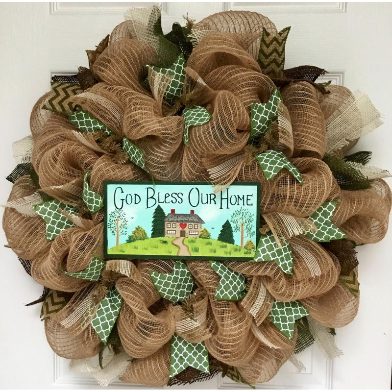 Couronne toutes occasions God Bless Our Home