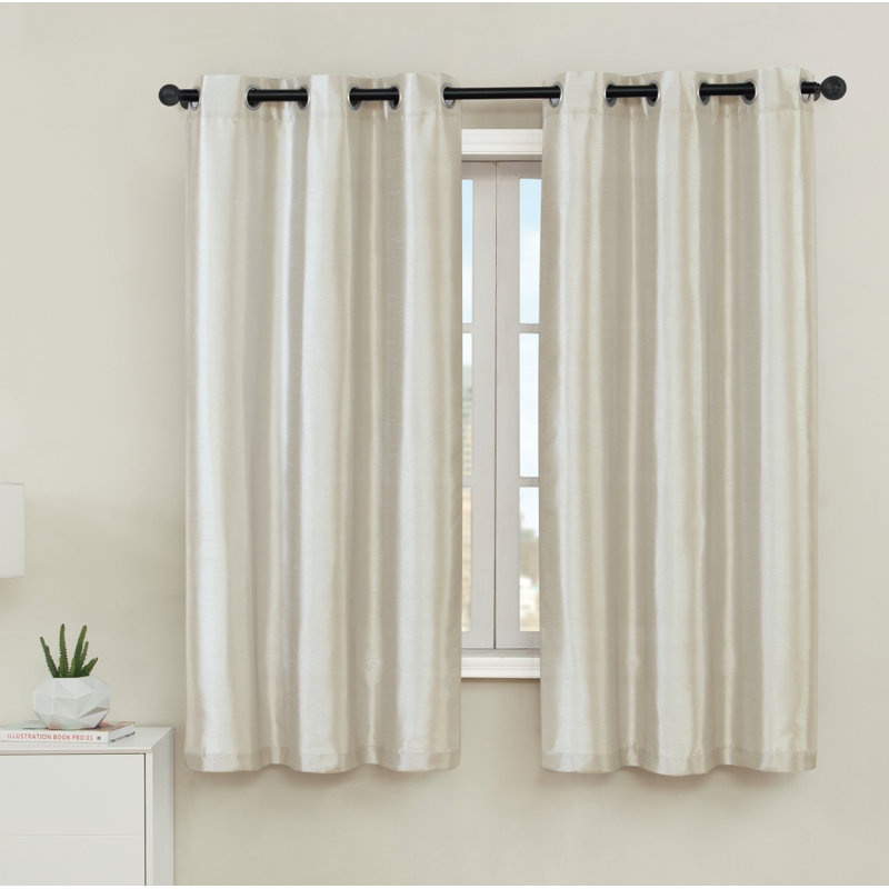 Middleburgh Outdoor Semi Sheer Curtain Pair, 38" W x 63" L, Beige
