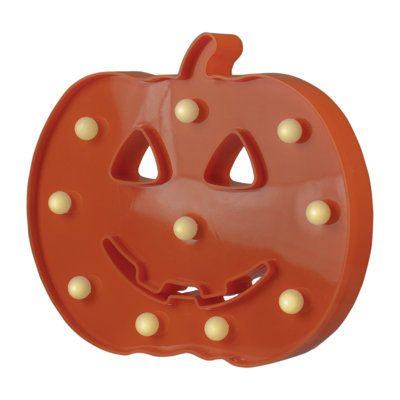 Enseigne lumineuse 8,5 "orange Jack-O-Lantern