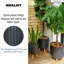 Modern Ribbed Cylinder Round Planter with Feet-2118313553-2118313558