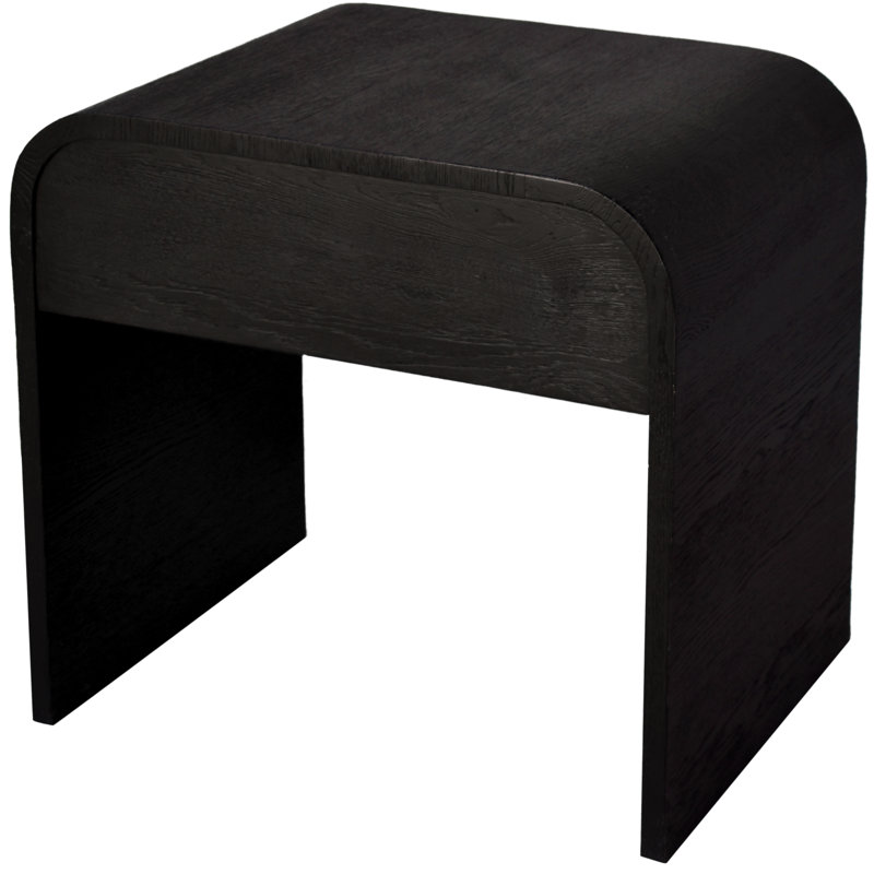 24'' W Nightstand, Black Oak