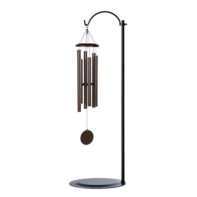 Support de carillon à vent 36 pouces réglable pour la lanterne, colibri, lumière solaire, intérieur, noir, chargement maximal: 4,4 lb, diamètre du poteau: 0,5 po