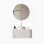 Meuble-lavabo de salle de bain 36 po avec lavabo, lavabo à fixation murale à bords arrondis flottants avec tiroir, lavabo en céramique blanc avec motif de pierre, pré-assemblé, vert clair-1336620941-1336619120