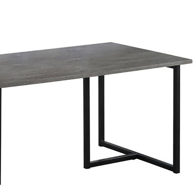 Ensemble occasionnel 3 pièces gris et noir patiné