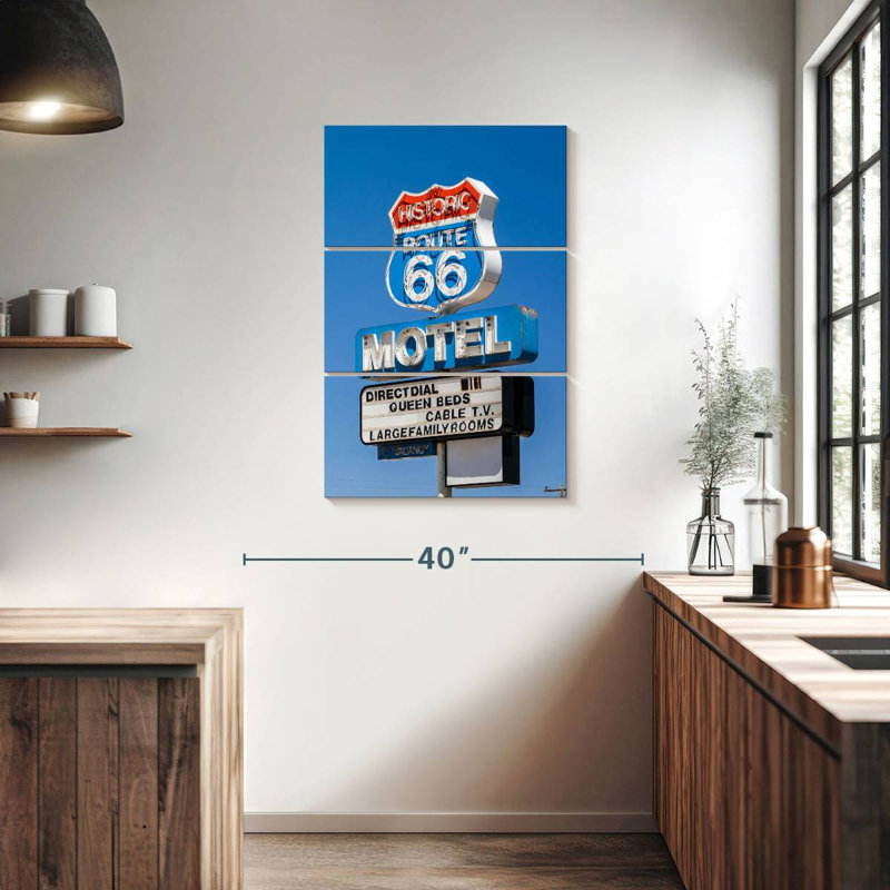 Enseigne Mehar Route 66, H 38 po x l 24 po