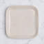 Assiette carrée miniature en porcelaine Paros-Sand | Va au micro-ondes et au lave-vaisselle