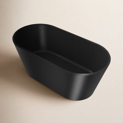 60" Flat-Bottom Freestanding Soaking Bathtub