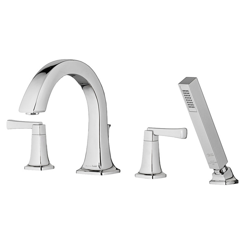 Robinet de baignoire romaine avec douche à main American Standard Townsend, Chrome poli