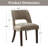 Faux Leather Upholstered Back Side Dining Chair (Set of 4)-589035968-588950990