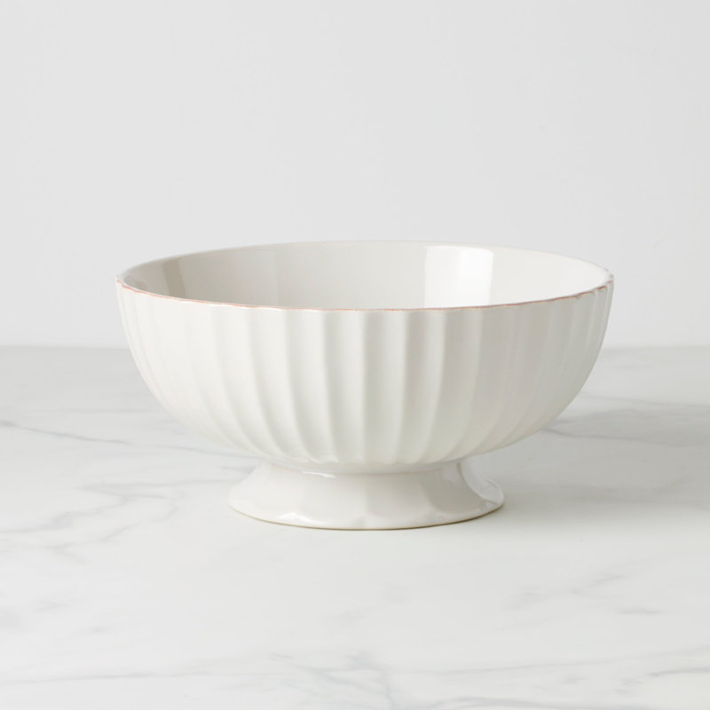Lenox French Perle Scallop Centerpiece Bowl