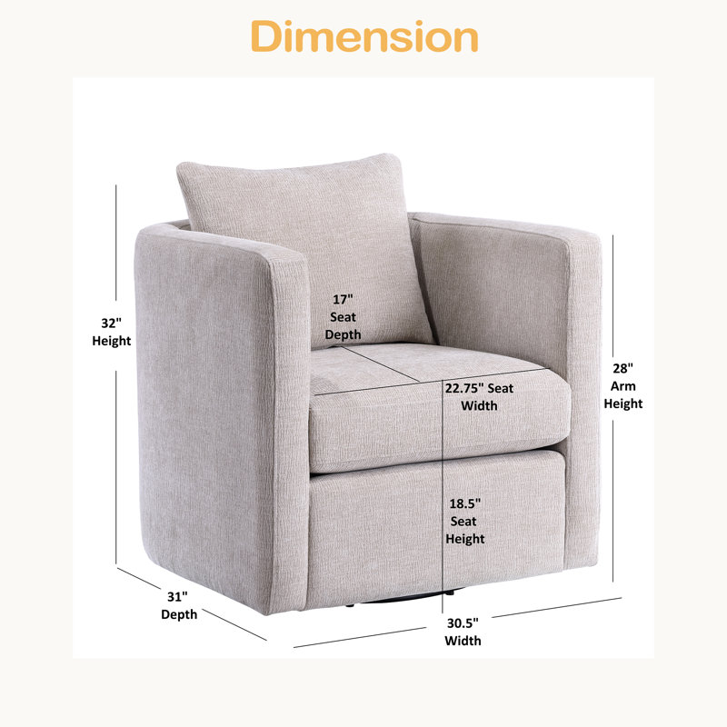Fauteuil demi-tonneau Performance Performance, Beige