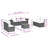 Vidaxl Garden Sofa Set Grey