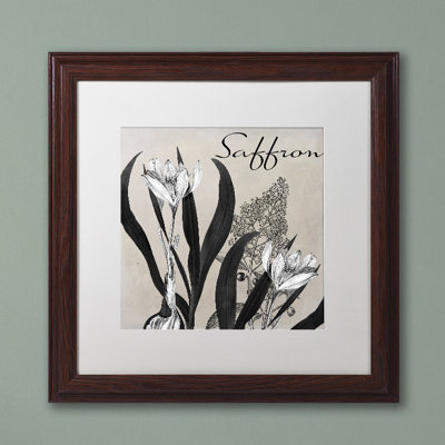 «Flowering Herbs I» par Jadaya, impression encadrée
