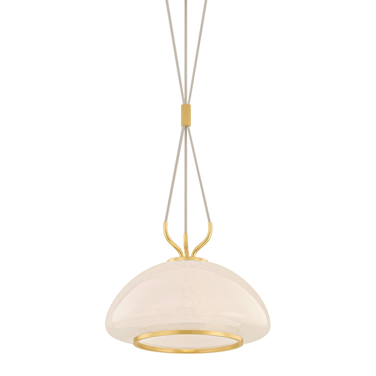 Hudson Valley Lighting Baudette Single Light Pendant, 10.5" H x 14.25" W x 14.25" D