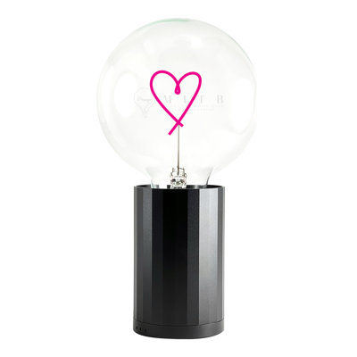 Ampoule HEART rouge avec base Lampe de table PORTABLE
