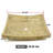 18" Fossil Marble Rectangular Vessel Sink – Natural Stone Bathroom Vanity Basin – Polished Modern Sink