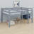 Wood Loft Bed With Ladder-1397108031