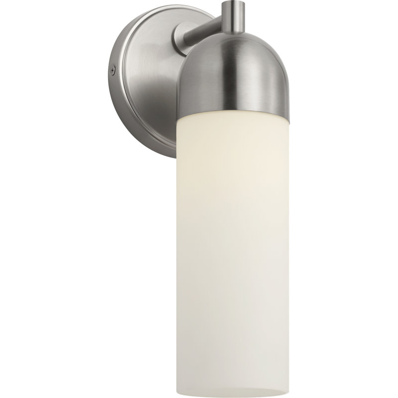 Applique murale Lawson de 13 po à intensité variable en nickel brossé, Nickel brossé