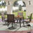 Texian 4 - Person Patio Dining Set Umbrella Hole Included Square Table