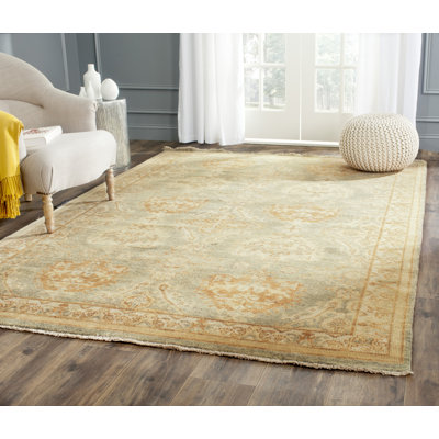 Oushak Hand Knotted Wool Oriental Rug