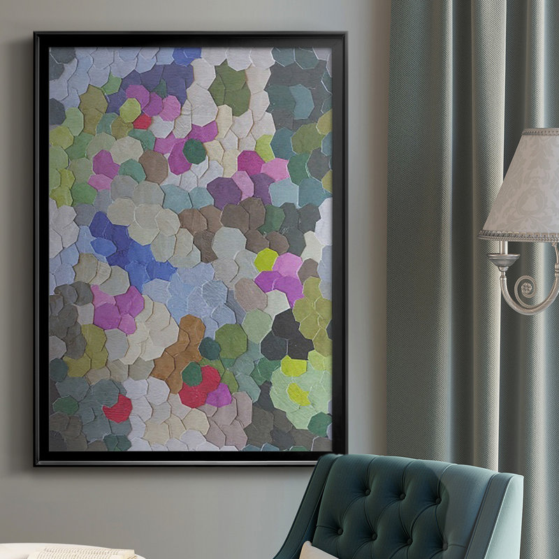 «Monaco Hill Garden», reproduction encadrée de qualité supérieure, prête à être accrochée, H 42,5 po x l 30,5 po x P 1 po