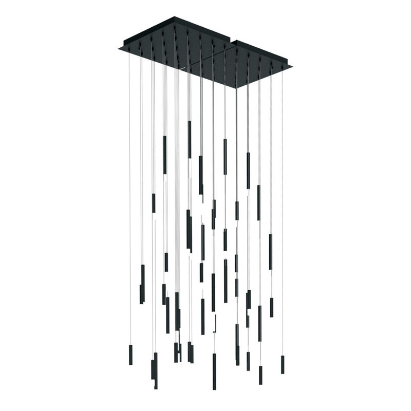 Steelos 50 - Light LED Cluster Pendant, Matte Black, 100