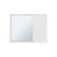 Armoire à pharmacie moderne avec miroir Irwin - Finition en bois manufacturé blanc, solution de rangement élégante pour la salle de bain