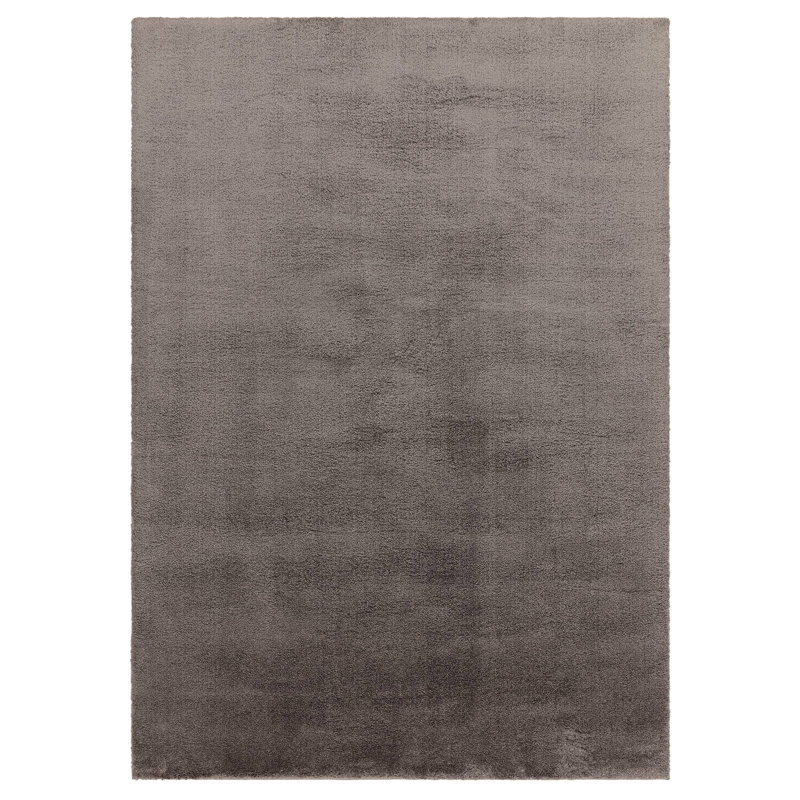 Symaya Cosy Shaggy Charcoal Area Rug, Rectangle 80 x 150 cm