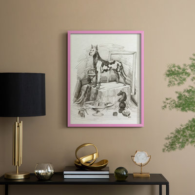 A Gentleman VI, reproduction encadrée - bois massif