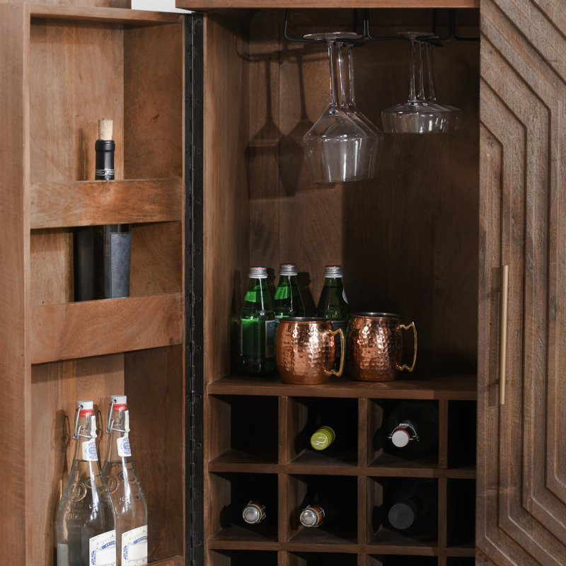 Holmes Solid Wood Bar Cabinet