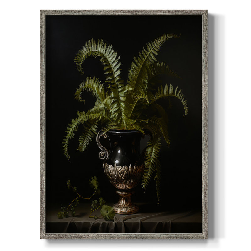 Reproduction encadrée FLORAL Series CCXIII - bois massif, H 11 po x l 9 po