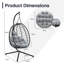 Hanging Chair, Gray, Technical Fabric