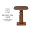 Arquita Solid Wood Pedestal End Table-1486612277