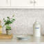 25.4cm W x 25.4cm L Vinyl Peel and Stick Mosaic Tile