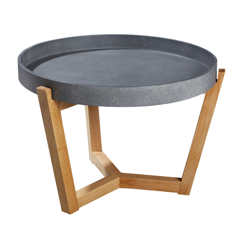 Mikaela Tray Top End Table, Grey