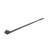 Black Strap Door Hinges Heart Style Wrought Iron with Screws