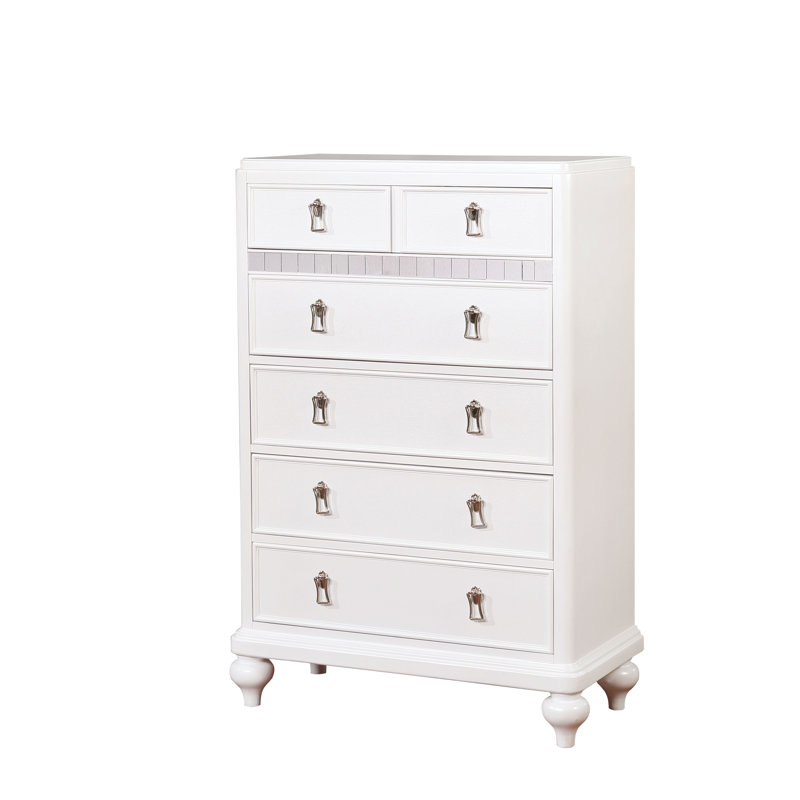 Annistyn 36'' W 5 - Drawer Dresser, White