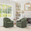 Fauteuil demi-tonneau pivotant Martha (ensemble de 2)-1070732850