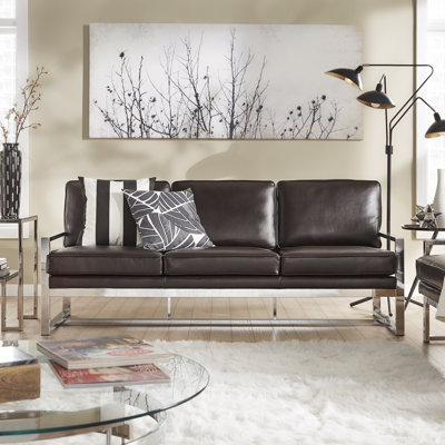 Joanna 82'' Faux Leather Sofa