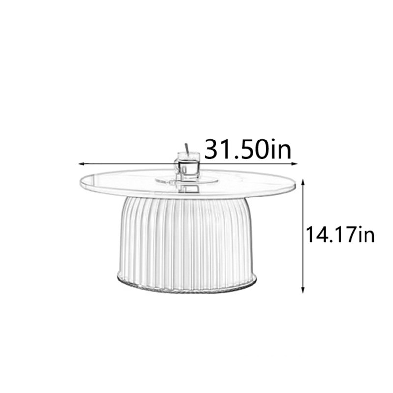 Table de thé crème
