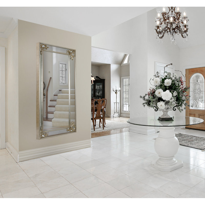 Monte Carlo Silver Leaf Rectangular Wood Mirror