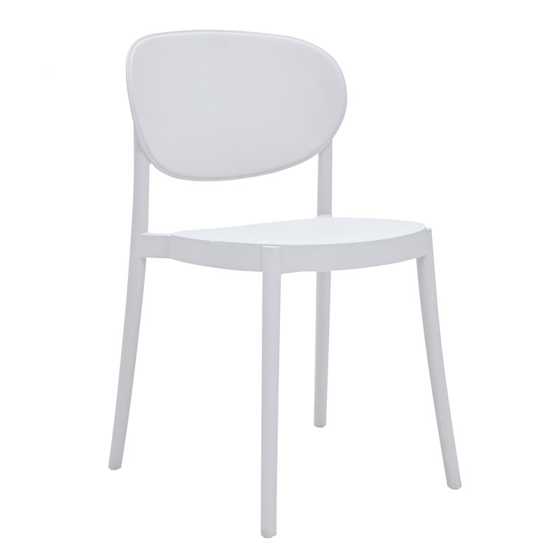 Arnoldas 19'' H Stacking Side Chair, White