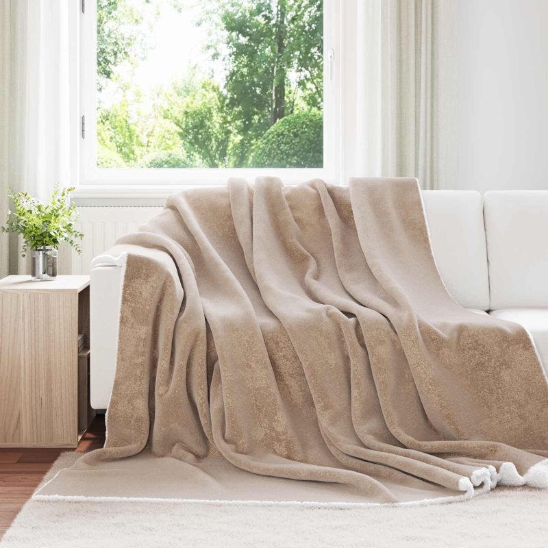 5.3-32 Throw Blanket, Camel, 240cm x 220cm