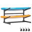 Support de rangement à 2 niveaux pour kayaks en métal - Support réglable robuste pour kayak, SUP, canot et planche