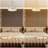6 - Light Modern Shaded Drum Chandelier With Texture Glass-790342929