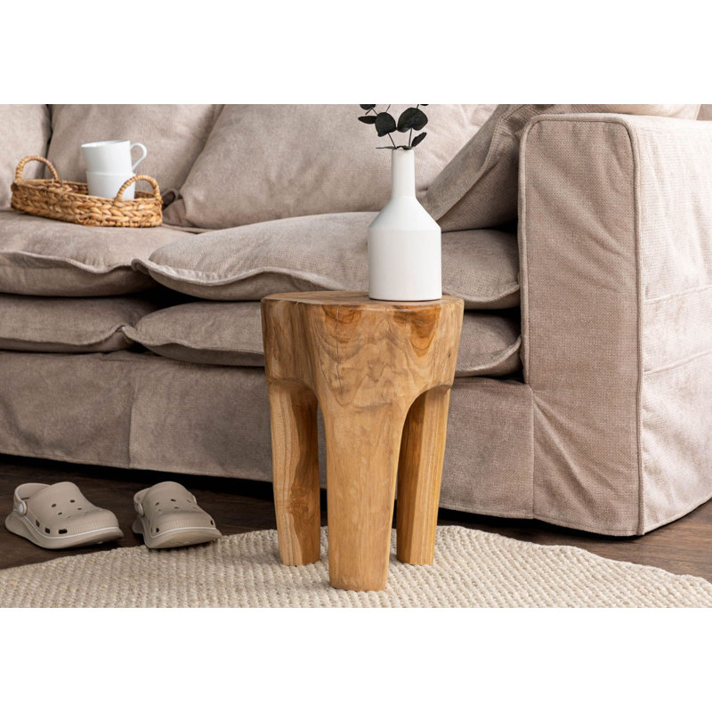 Unika Solid Wood Accent Stool