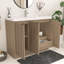 Meuble-lavabo autoportant 41,7 po Monterey + lavabo en acrylique noir renforcé (portes à droite)-797489836-803873551