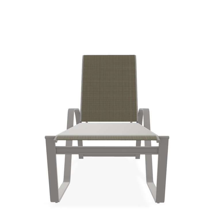 Holna Outdoor Rust-Resistant Metal Chaise Lounge
