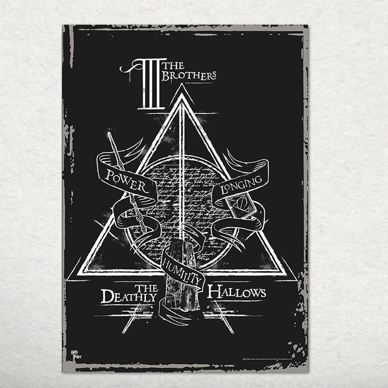 Harry Potter Deathly Hallows Three Brothers Rectangular Wall Art