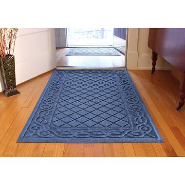 2'x3' Aqua Shield Diamonds Indoor/Outdoor Doormat Bluestone - Bungalow Flooring